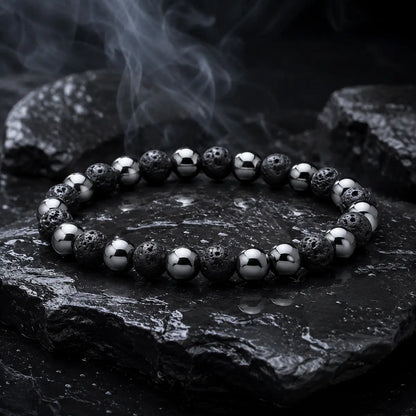 Bracelet hématite et magnétite Hemalis